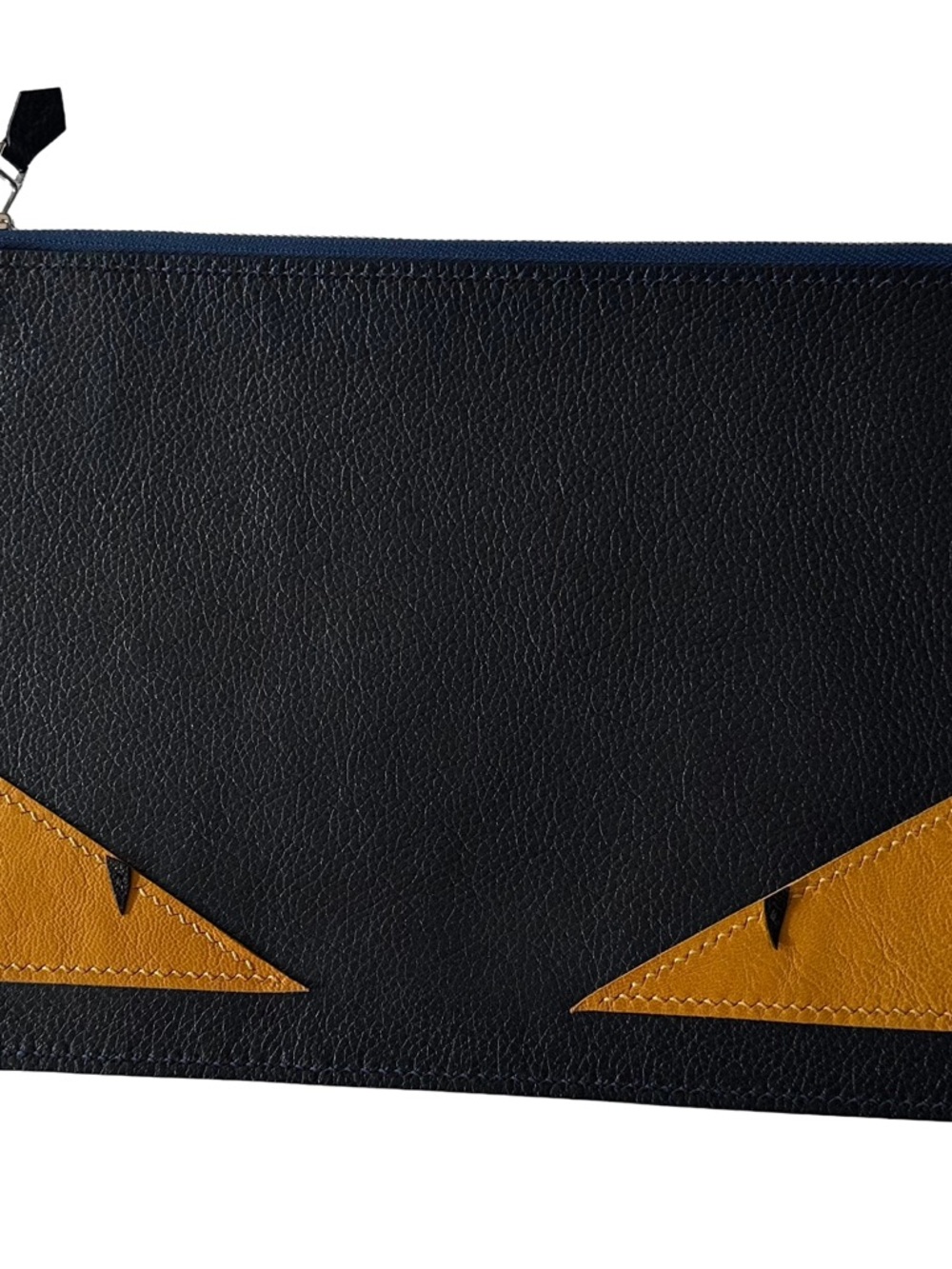 Blue Leather Clutch / Pouch | Handmade | Unisex